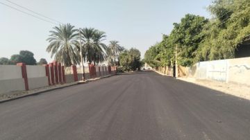 بطول 6 كيلومترات.. الانتهاء من رصف طريق جرجا العسيرات المنشاة