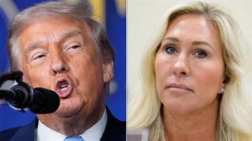 معركة سياسية مفتوحة.. ترامب يهاجم حليفته السابقة تايلور جرين بعد استقالتها معركة سياسية مفتوحة.. ترامب يهاجم حليفته السابقة تايلور جرين بعد استقالتها