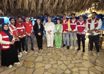 ندوات تعريفية للأطفال بأنشطة الهلال الأحمر في شمال سيناء