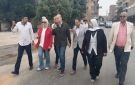 نائب محافظ الجيزة يتفقد أعمال التطوير والرصف بطريق البراجيل كومبرة
