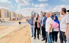 قيادات هيئة المجتمعات العمرانية تتابع مشروعات الإسكان الأخضر بالعبور الجديدة