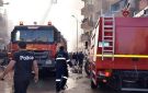 حريق هائل يلتهم عقارا في منطقة مصر الجديدة