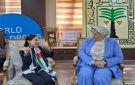 رئيسة الطفولة والأمومة تمنح الطفلة الفلسطينية ريتاج جحا لقب سفيرة المحبة والسلام