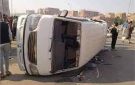 إصابة 5 أشخاص في تصادم سيارة نقل وميكروباص بطريق المحمودية بالإسكندرية