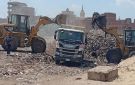 وحدة التدخل السريع بالشرقية ترفع 19 ألف طن قمامة ومخلفات مبان