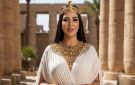 فخورة ببلدي.. إيمي سمير غانم تشارك في تريند صور الزي الفرعوني