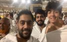 أحمد فلوكس يؤدي مناسك العمرة بصحبة نجله سيف