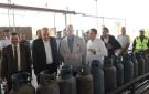 محافظ بني سويف يتفقد مصنع غاز النيل لتعبئة اسطوانات البوتاجاز