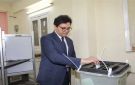 وزير الثقافة يدلي بصوته في انتخابات مجلس النواب