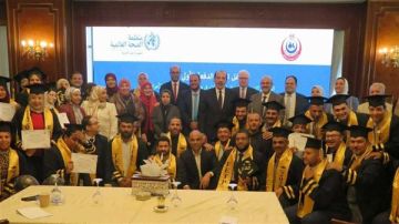 تخريج أول دفعة من برنامج التدريب الميداني للوبائيات مسار مكافحة ناقلات الأمراض تخريج أول دفعة من برنامج التدريب الميداني للوبائيات مسار مكافحة ناقلات الأمراض