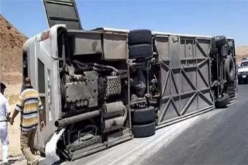 مصرع وإصابة 15 شخصا إثر حادث انقلاب أتوبيس بطريق إسكندرية الصحراوي