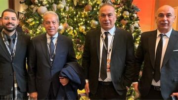 وصول حسام وإبراهيم حسن حفل سحب قرعة كأس العالم 2026 وصول حسام وإبراهيم حسن حفل سحب قرعة كأس العالم 2026