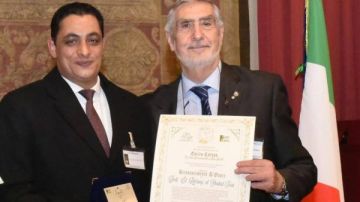 البرلمان الإيطالي يكرم إماما أزهريا بجائزة إنريكو كاروسو البرلمان الإيطالي يكرم إماما أزهريا بجائزة إنريكو كاروسو