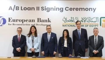 البنك الأهلي المصري يوقع اتفاقية تمويل مع البنك الأوروبي لإعادة الإعمار والتنمية بـ 100 مليون دولار البنك الأهلي المصري يوقع اتفاقية تمويل مع البنك الأوروبي لإعادة الإعمار والتنمية بـ 100 مليون دولار
