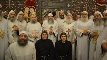 بحضور لفيف من الأساقفة.. سيامة راهبين بدير العذراء مريم المحرق بجبل قسقام