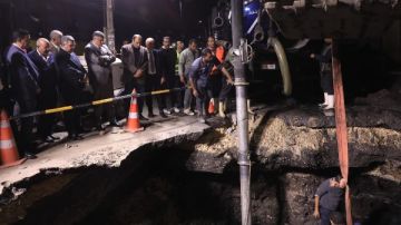 محافظ الجيزة يوجه بسرعة التعامل مع كسر خط مياه أم المصريين والدفع بكافة المعدات