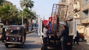 محافظة الجيزة: حملات دورية لرفع الإشغالات والتعديات من الطرق العامة بأحياء إمبابة والمنيرة الغربية محافظة الجيزة: حملات دورية لرفع الإشغالات والتعديات من الطرق العامة بأحياء إمبابة والمنيرة الغربية