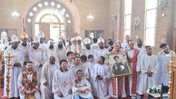 قداس ذكرى الأربعين لنيافة الأنبا أنطونيوس مرقس بمطرانية جنوب إفريقيا