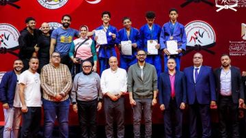 مشروع البطل الأولمبي يتصدر منافسات بطولتي الجمهورية للجودو بـ17 ميدالية