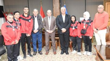 جامعة قناة السويس تحتفي بطلابها الفائزين في اللقاء الرياضي لذوي الإعاقة جامعة قناة السويس تحتفي بطلابها الفائزين في اللقاء الرياضي لذوي الإعاقة