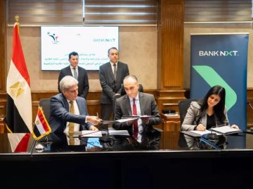 وزير الرياضة والرئيس التنفيذي لبنك نكست يشهدان توقيع عقد رعاية منتخب مصر الوطني للكرة الطائرة البارالمبية