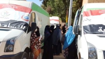 إجراء الكشف المجانى لـ2381 مواطنا ومواطنة بالقوافل الطبية بغرب أسوان ونصر النوبة إجراء الكشف المجانى لـ2381 مواطنا ومواطنة بالقوافل الطبية بغرب أسوان ونصر النوبة