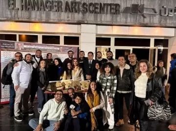 مسرحية شنب شرقي منقرض تفوز بجائزة أفضل عرض متكامل في مهرجان آفاق مسرحية العربي مسرحية شنب شرقي منقرض تفوز بجائزة أفضل عرض متكامل في مهرجان آفاق مسرحية العربي