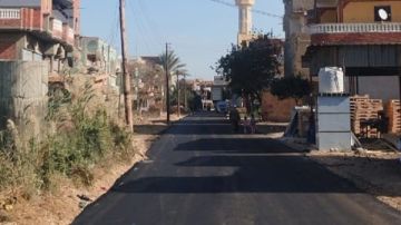 الانتهاء من رصف طريق أبو سعيد - الناصرية بكفر الشيخ صور