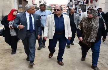 استمرار أعمال تطوير حي الزهور بمحافظة بورسعيد