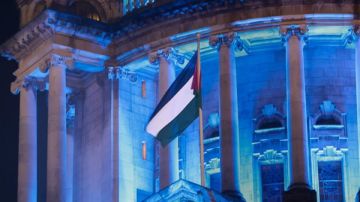 توتر في بلفاست بعد رفع علم فلسطين فوق مبنى البلدية.. ماذا يحدث؟ توتر في بلفاست بعد رفع علم فلسطين فوق مبنى البلدية.. ماذا يحدث؟