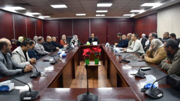 رئيس مياه الشرب بالجيزة: دعم كامل لمنظومة المعامل والجودة والرقابة لضمان كفاءة الخدمات رئيس مياه الشرب بالجيزة: دعم كامل لمنظومة المعامل والجودة والرقابة لضمان كفاءة الخدمات