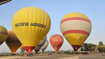 إلغاء رحلات البالون الطائر بالأقصر حفاظا على سلامة السائحين بسبب سرعة الرياح