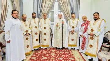 الأنبا بولا يترأس قداس المناولة الاحتفالية بكنيسة العذراء والملاك ميخائيل بالعاشر