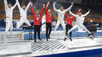 منتخب مصر لسلاح سيف المبارزة يتوج بذهبية بطولة كأس العالم للشباب منتخب مصر لسلاح سيف المبارزة يتوج بذهبية بطولة كأس العالم للشباب