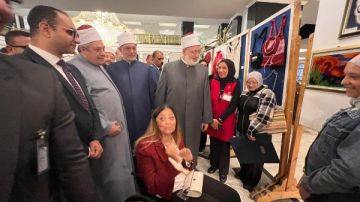 الضويني وعياد يفتتحان معرضا للأعمال الفنية لذوي الإعاقة على هامش احتفالية الأزهر الضويني وعياد يفتتحان معرضا للأعمال الفنية لذوي الإعاقة على هامش احتفالية الأزهر