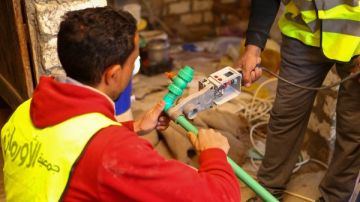 حملة صيانة شاملة لشبكات المياه والصرف الصحي بمشروع روضة أكتوبر 104 عمارة بمدينة حدائق أكتوبر