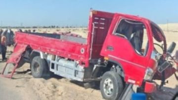 التفاصيل الكاملة.. مصرع 3 أشخاص وإصابة 7 في حادث بطريق الشيخ فضل بالمنيا.. صور