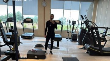 قبل مواجهة جنوب أفريقيا.. محمد صلاح يخطف الأضواء في الجيم