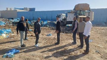 لاسترداد أرض الدولة.. إزالة مخزن مخلفات علي مساحة 3000 متر بالغردقة