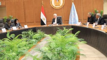 وزير التعليم العالي يشهد توقيع اتفاق ثلاثي بين وزارتي التعليم العالي والخارجية وبرنامج الأمم المتحدة الإنمائي