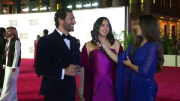 حسن الرداد وإيمي سمير غانم على ريد كاربت مهرجان البحر الأحمر السينمائي