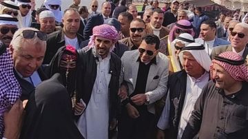 وزير الرياضة يشهد حفل زفاف على الطريقة العربية القديمة بمهرجان الرياضات التراثية