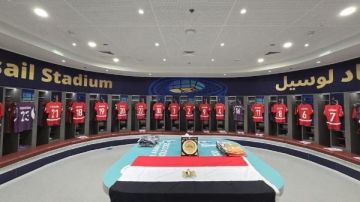 أول صور لغرفة ملابس الفراعنة قبل مواجهة الكويت في كأس العرب