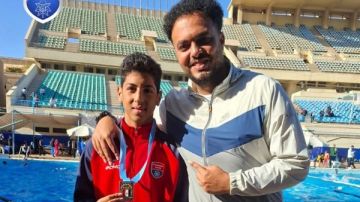 قبل الحادث بـ 5 أيام آخر ظهور للاعب يوسف محمد مع مدربه: حقق ميداليتين في السباحة 