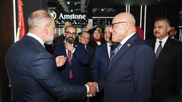 رئيس الهيئة العربية للتصنيع يتفقد جناح شركة أميستون للصناعات الدفاعية