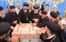وضع حجر أساس كنيسة الفرسان الثلاثة بمدينة السادات صور