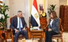 محافظ أسوان يعرض المستجدات بملفات المخلفات والتعديات وحياة كريمة على وزيرة التنمية المحلية