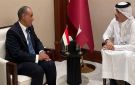وزير الخارجية يلتقي نظيره القطري في الدوحة لبحث تطورات الأوضاع في غزة
