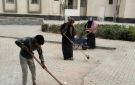 جهاز حدائق أكتوبر يكثف أعمال النظافة بمنطقة فالي تاورز
