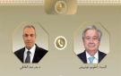 وزير الخارجية وسكرتير عام الأمم المتحدة يبحثان تطورات الأوضاع في غزة